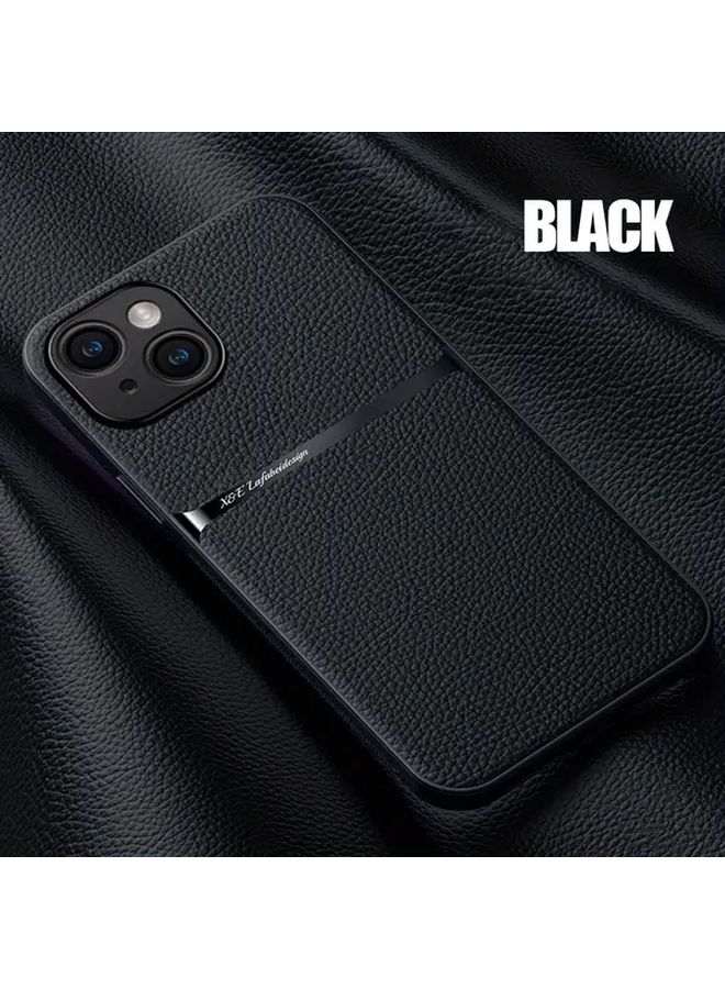 حافظة من الجلد الصناعي باللون الأزرق الداكن متوافقة مع iPhone 12 Pro Max وأيضًا مع iPhone 11 و12 و13 و14 و15 و16 Pro Max - Image 1