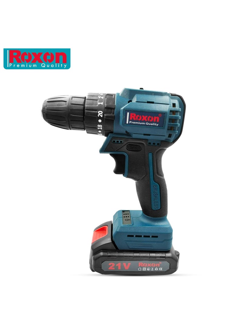 RX-BCD21V Cordless Brushless Drill - 21V Electric Screwdriver With Dual 1500mAh Batteries And Fast Charger For Efficient Drilling - pzsku/Z71A10CFDDD83BC82C30DZ/45/_/1711004677/d3677492-71b1-4602-aa35-5aefb6df4cd0