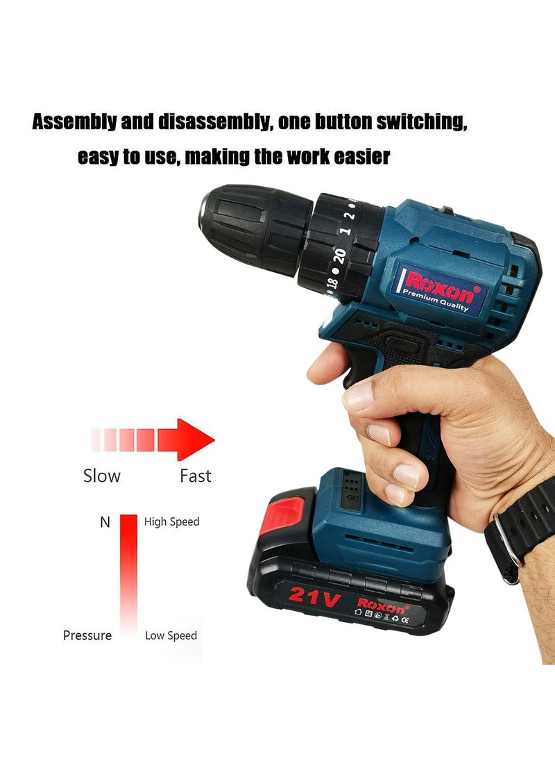 RX-BCD21V Cordless Brushless Drill - 21V Electric Screwdriver With Dual 1500mAh Batteries And Fast Charger For Efficient Drilling - pzsku/Z71A10CFDDD83BC82C30DZ/45/_/1711004678/1bc246bd-a901-4f42-ad2b-faf3e4bc1245