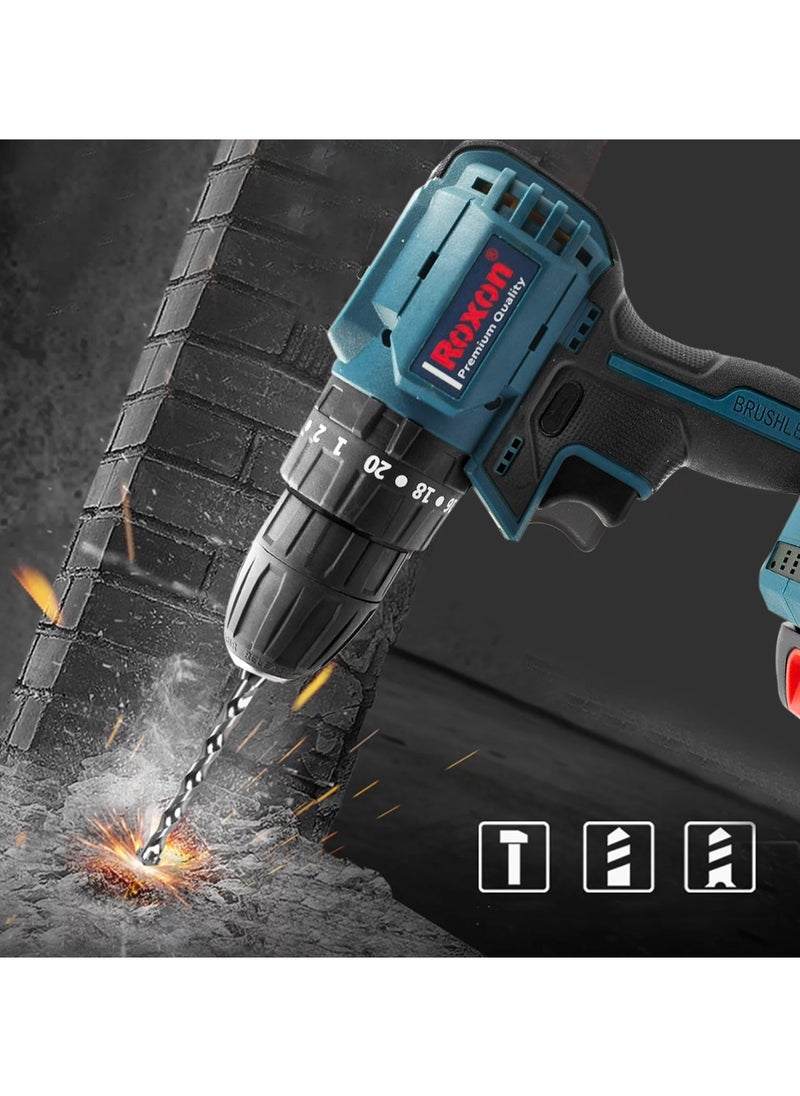 RX-BCD21V Cordless Brushless Drill - 21V Electric Screwdriver With Dual 1500mAh Batteries And Fast Charger For Efficient Drilling - pzsku/Z71A10CFDDD83BC82C30DZ/45/_/1711004680/9ccc8f29-7337-4e32-a1f0-2f3de246a08a