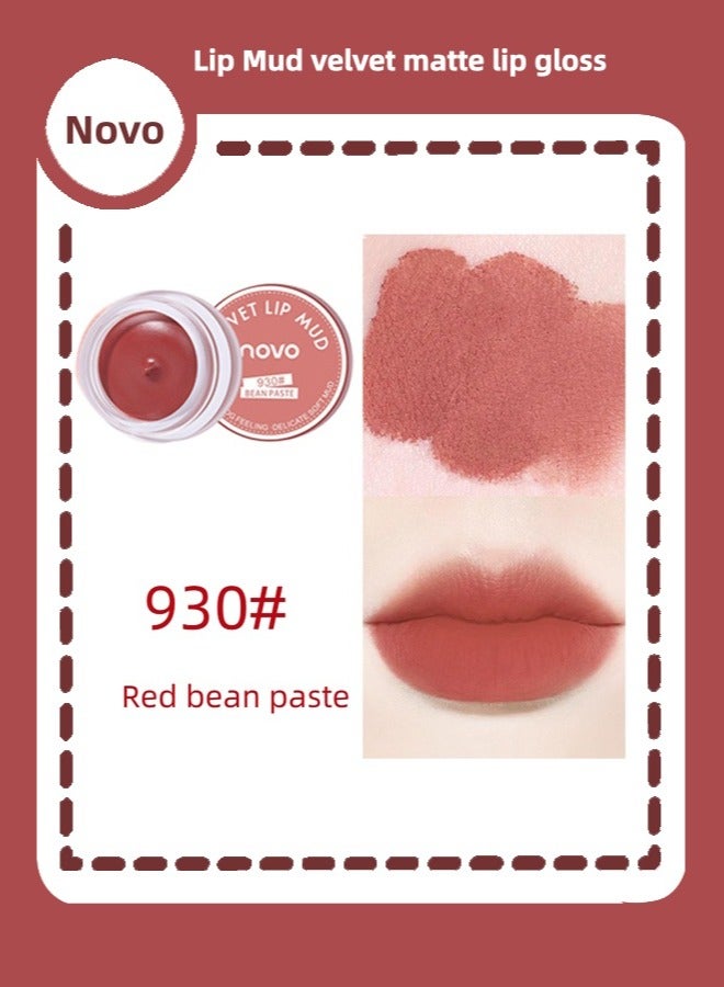 نوفو بطن الشفاه المخملي ملمع الشفاه، معجون الفاصوليا الحمراء - Image 1
