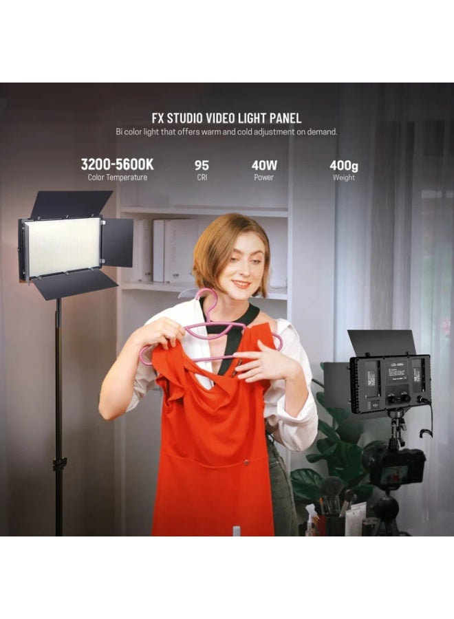 FX Studio 40W Bi-Color LED Panel with Dual Battery Ki t& Charger - ( U600+ ) - Image 5