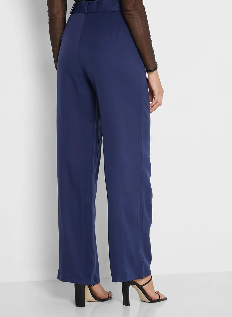 ELLA High Waist Solid Pant