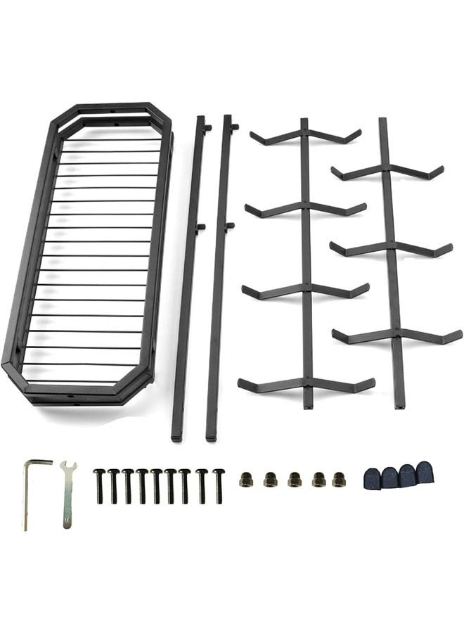 Hihonor Coffee Mug Holder, 14 Capacity Coffee Cup Holder for Countertop, 2 Tier Mug Tree Rack With Storage Basket for Coffee Pod, K Cups, Sugar Bags, Black - Image 5