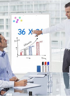 Kidle KidLe Dry Erase Boards Rolling Whiteboard, Mobile Round Base Whiteboard - 3-Layer Coated Smooth Surface, Ideal for Team Brainstorming, Education  - Image 4