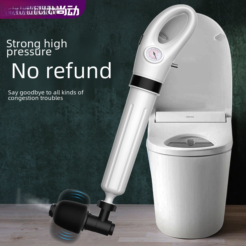 Toilet dredger sewer artifact special tool toilet pipe blocking one shot floor drain New Channel(Luxury high configuration [8 pressure-57cm long -- barrel wall 3.8mm] buy 1 get 5 free) - Image 3