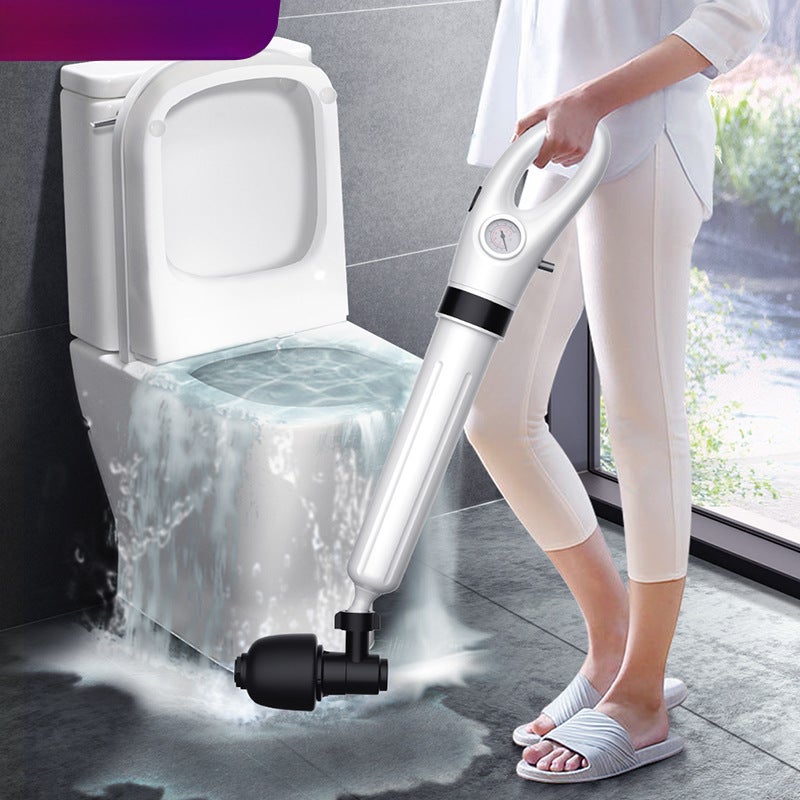 Toilet dredger sewer artifact special tool toilet pipe blocking one shot floor drain New Channel(Luxury high configuration [8 pressure-57cm long -- barrel wall 3.8mm] buy 1 get 5 free) - Image 2