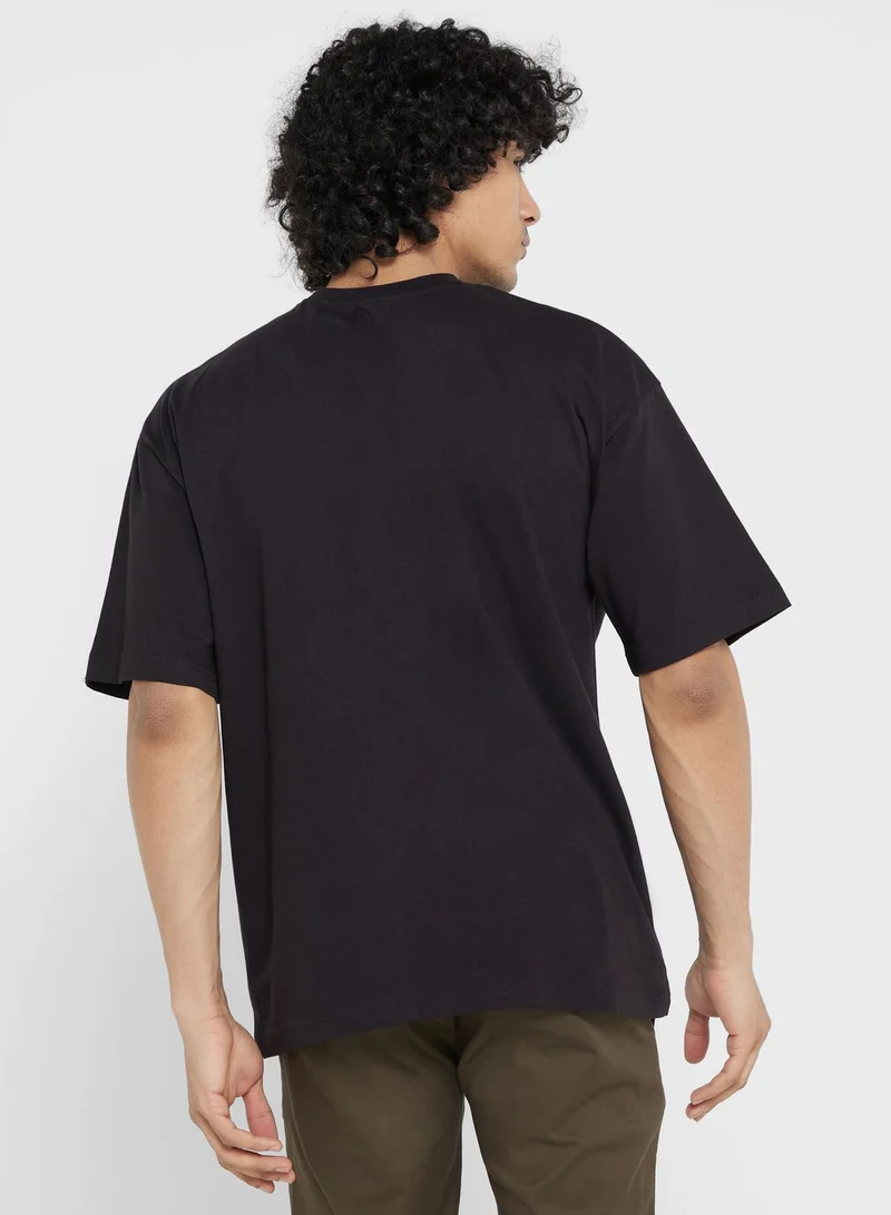 سفنتي فايف Contrast Printed T Shirt