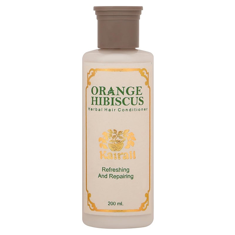 Kairali Orange Hibiscus Hair Conditioner Herbal Conditioner for Silky Soft and Smooth Hair 200 ML - Image 1