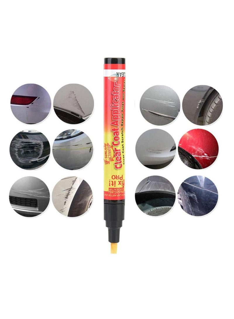 SYOSI Car Scratch Eraser Pen, 5 Pcs Touch up Paint for Cars, Automotive Car Paint Scratch Repair Pen, Car Scratch Repair Remover Pen, Auto Easy Scratch Fix - Image 3