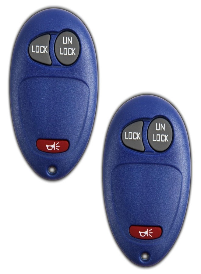 KeylessOption 2X KeylessOption Key Fob Replacement for 2001 2002 2003 2004 2005 2006 2007 2008 2009 2010 2011 2012 Chevrolet Colorado Hummer GMC Canyon Pontiac Isuzu Remote, 3-Button L2C0007T, Locksmith Required - Image 1
