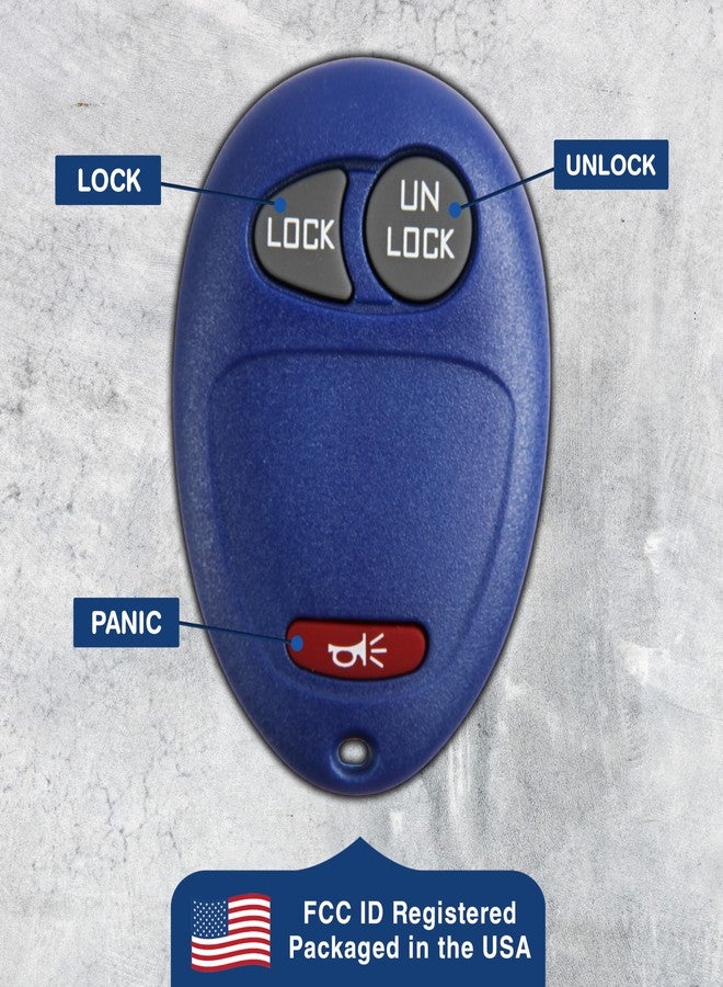 KeylessOption 2X KeylessOption Key Fob Replacement for 2001 2002 2003 2004 2005 2006 2007 2008 2009 2010 2011 2012 Chevrolet Colorado Hummer GMC Canyon Pontiac Isuzu Remote, 3-Button L2C0007T, Locksmith Required - Image 5