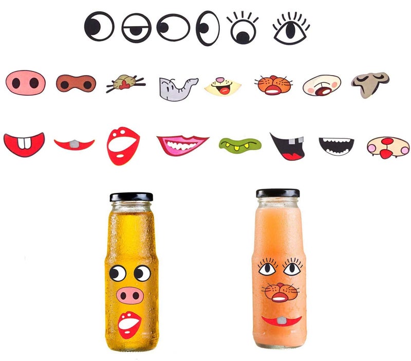 YTYKINOY 3 Rolls 3000pcs Colorful Eye Nose Mouth Cute Self Adhesive Stickers Cartoon DIY Sticker Decal for Handmade Crafts Toys and Home Decoration - Image 3