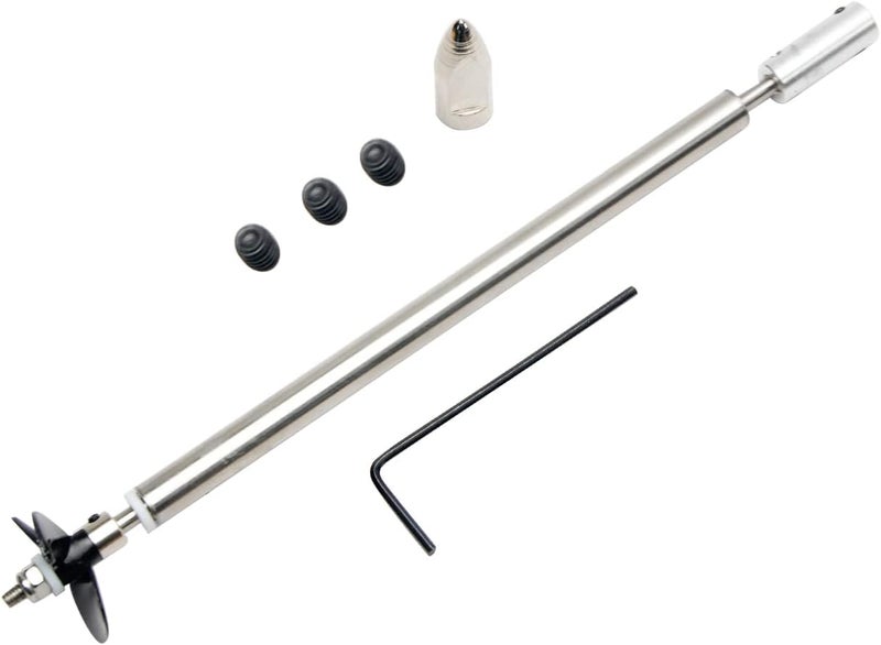 Fielect Drive Shaft w Propeller and Universal Joint for RC Boat, L200mm Shaft, L150mm Sleeve, D36mm Propeller, Fit for 3.17mm Motor Shaft - Image 1