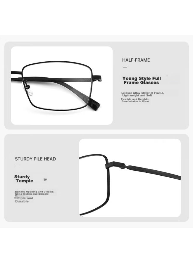 Oona Ouna Reading Gl For Men And Women, High-definition Anti-blue Light Anti-radiation Gl For Elderly, Full-frame Black, 150 Degrees - Image 3