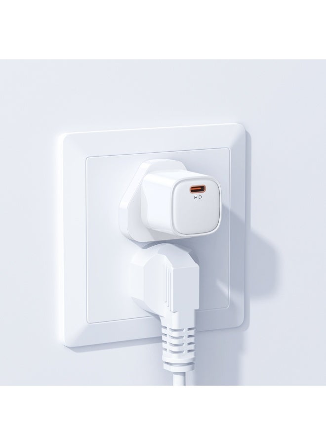 Mcdodo CH-4010 20W USB-C PD Fast Charger UK Plug White Single Port Type-C Wall Charger Adapter - Image 4