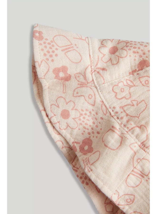 mothercare Pink Floral UPF50+ Sun Hat  - Image 3