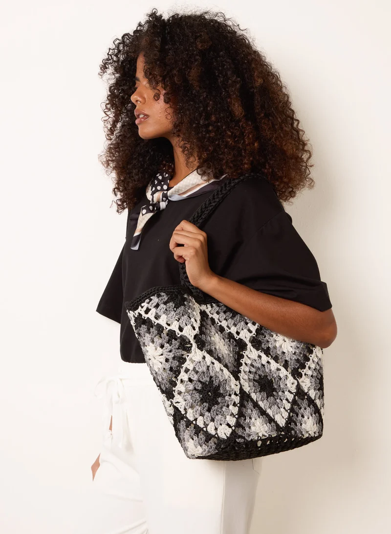 بلو فانيلا Crochet Simple Tote Bag