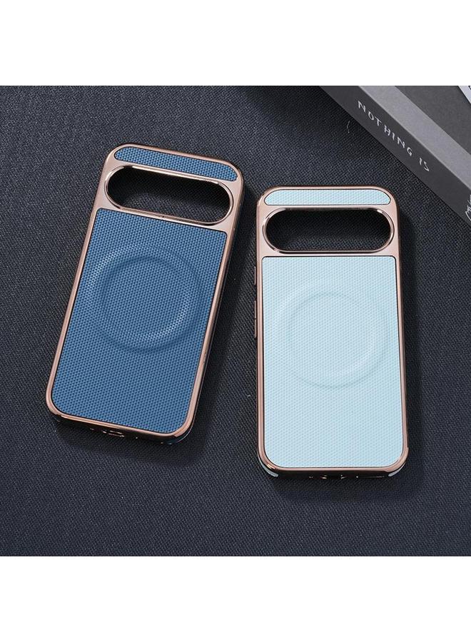 اس-توب جراب لهاتف Google Pixel 9 / 9 Pro مصنوع من الجلد المطلي بالكهرباء وملصق جانبي ناعم مع جراب هاتف MagSafe - Image 2