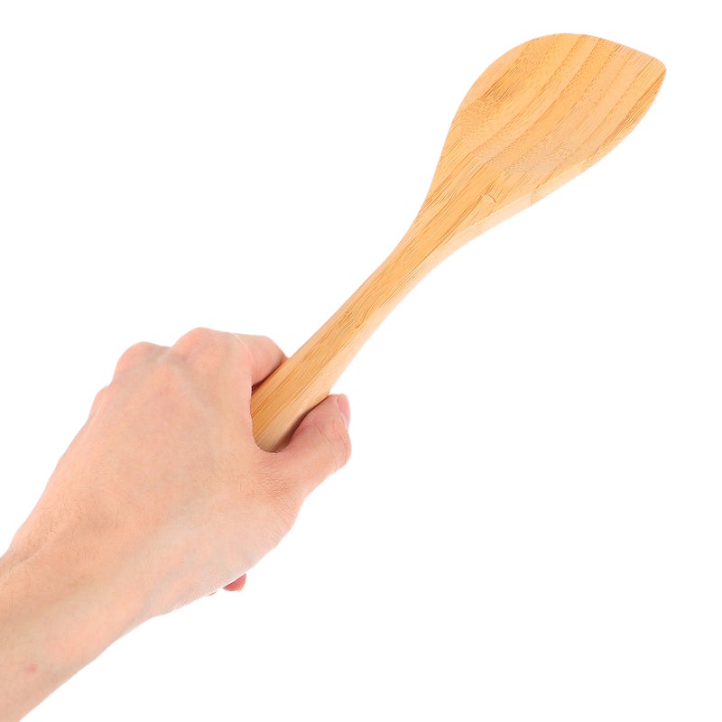 🍳 طقم ملاعق خلط السلطة من الخيزران بتصميم لا يخدش مناسب لأواني الطهي غير اللاصقة سهل التنظيف - Image 3