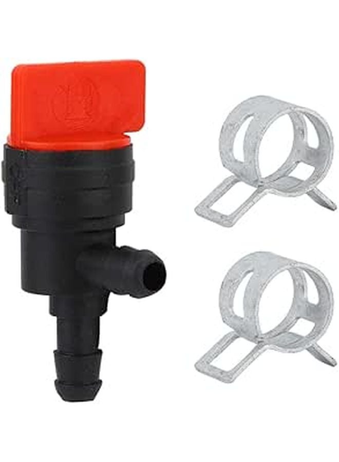 Plastic 90 Degree Fuel Shut Off Valve With Clamp For 698181 494539 697944 35857 - Image 1