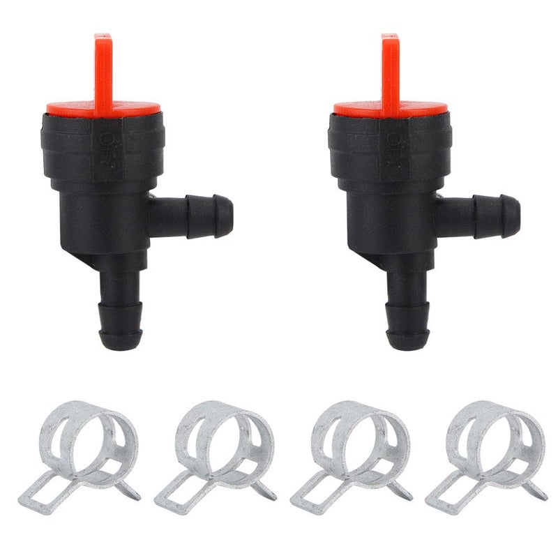Plastic 90 Degree Fuel Shut Off Valve With Clamp For 698181 494539 697944 35857 - Image 3
