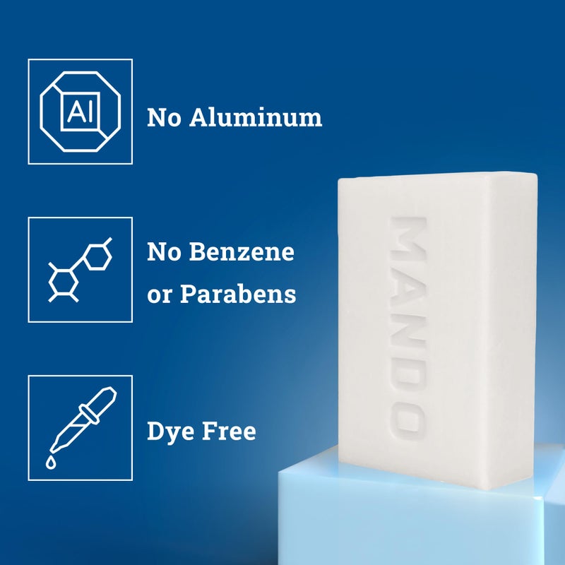 Mando Acidified Cleansing Bar - 24-Hour Odor Control - Removes Odor Better than Soap - Moisturizing Formula - SLS Free, Paraben Free - Safe For Sensitive Skin - Pro Sport - Image 3