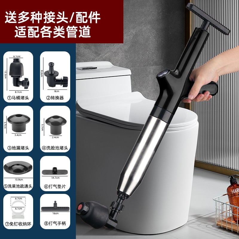 New Pipeline Unclogging Tool - Powerful Stainless Steel Toilet and Drain Cleaner
