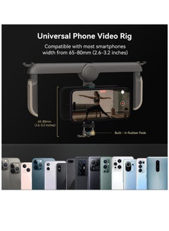 Generic P20 Foldable Universal Phone Cage, Smartphone Video Rig Filmmaking Vlogging Case Stabilizer for Videomaker Video-grapher for iPhone 15 14 13 for Samsung and Other Android Phones, 4047  - Image 3