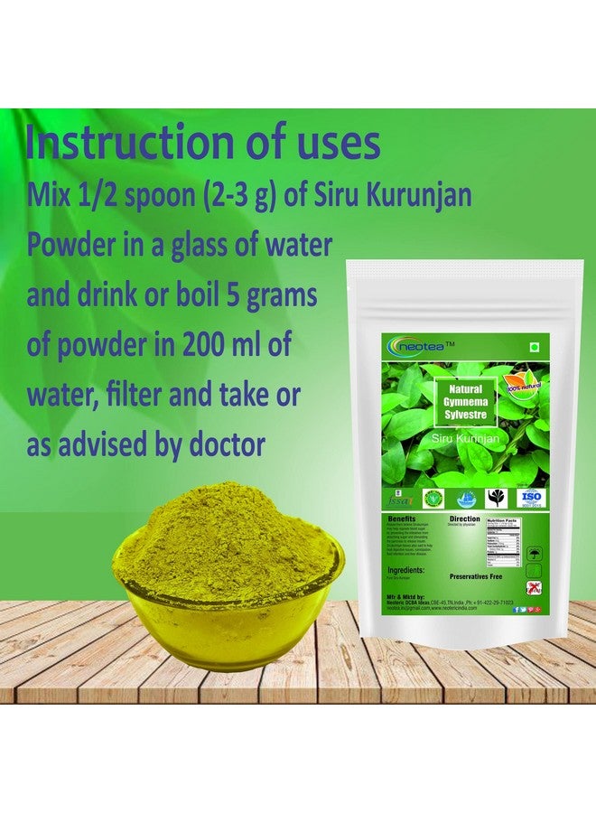 Neotea Sirukurinjan Powder | Gurmar Podapatri | Gymnema Sylvestre | Madhunashini | Gudmar Powder | Shardunika | Natural Herbal Supplement | Mesharinga Vegetable Masala | Direct Source From Farmers 300 GM - Image 5