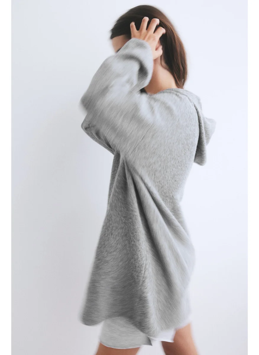 اتش اند ام Hooded Fine-Knit Dress