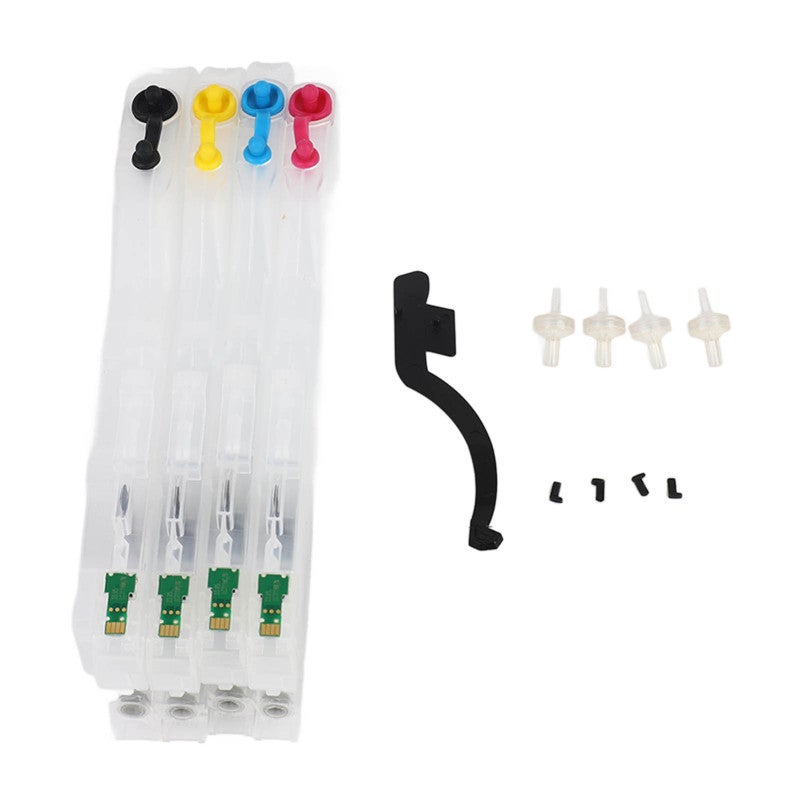 Empty Ink Cartridge 4Pcs Set PP Material Good Sealing - Good Compatibility Refillable Ink Cartridge for Photo And Document Printing - Image 1