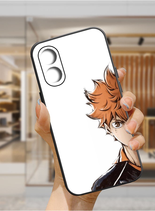 Protective Shockproof Case Cover For OPPO A78 4G Haikyuu anime cute boy Drawing