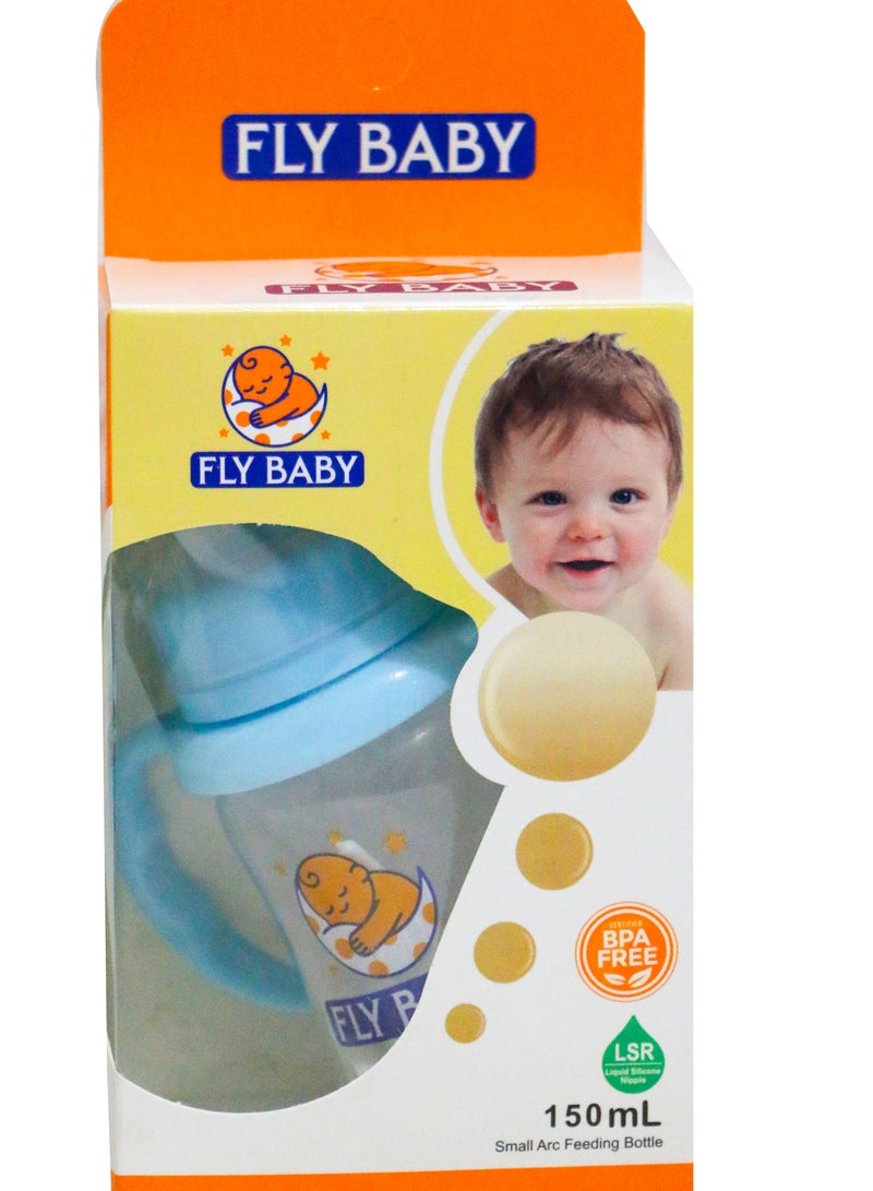 فلاي بايبي فلاي بيبي زجاجة رضاعة للأطفال ، متعددة الألوان، 150 مل