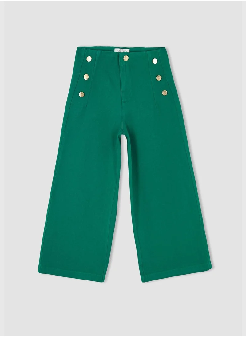 DeFacto Woman Crop Wide Leg Trousers