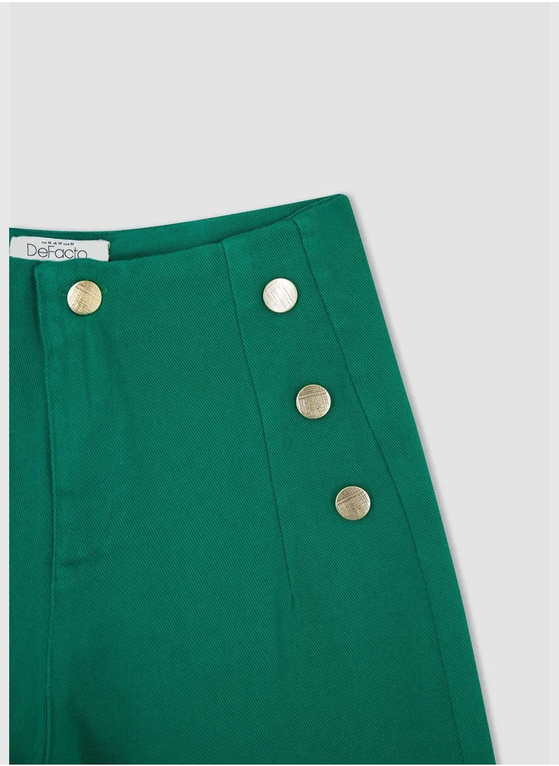DeFacto Woman Crop Wide Leg Trousers