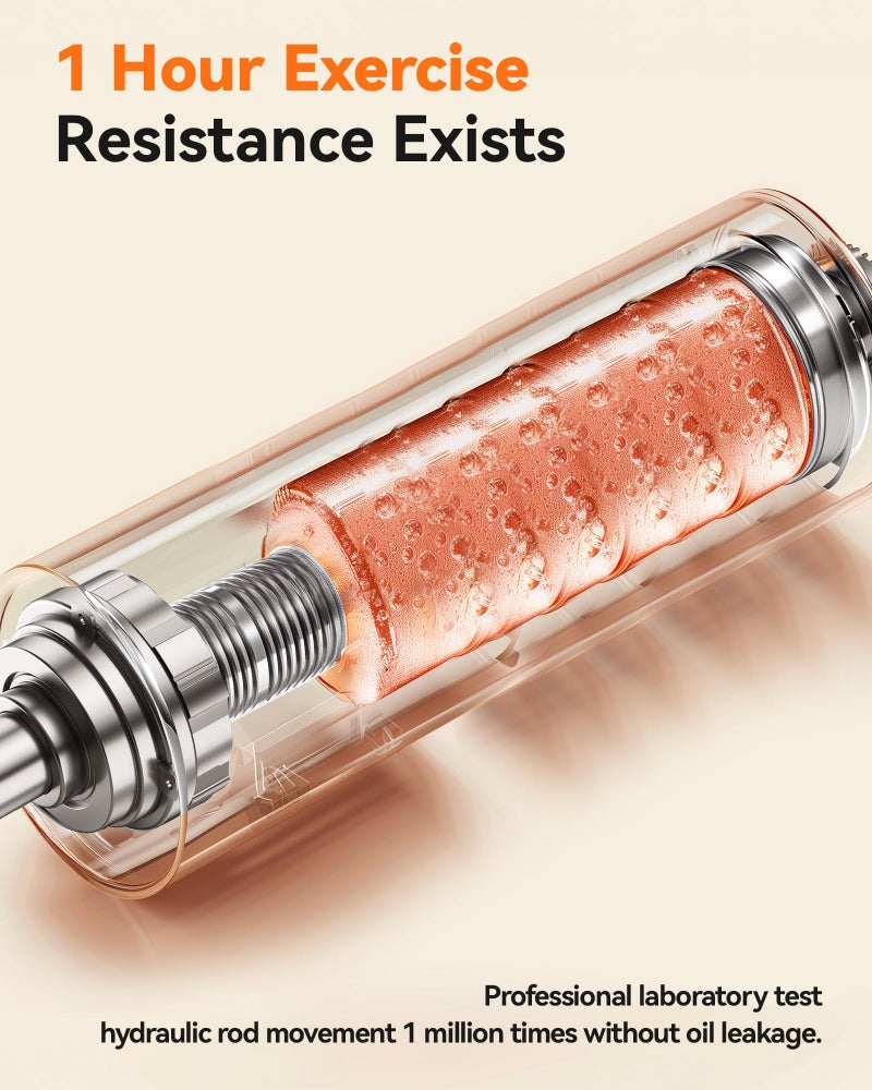 Nice Day Niceday Twist Stepper for Exercise at Home, Mini Stair Stepper with Resistance Bands at Home Workout Equipment with 300LBS Loading Capacity, Hydraulic Fitness Stepper with LCD Monitor Gray - Image 4