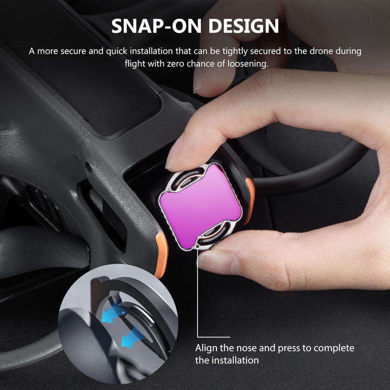 STARTRC ND CPL Filters for DJI Avata 2, 4 Pack CPL ND16 ND32 ND64 Neutral Density Camera Lens Filter Compatible with DJI Avata 2, Multi Coated HD Optical Glass - Image 5