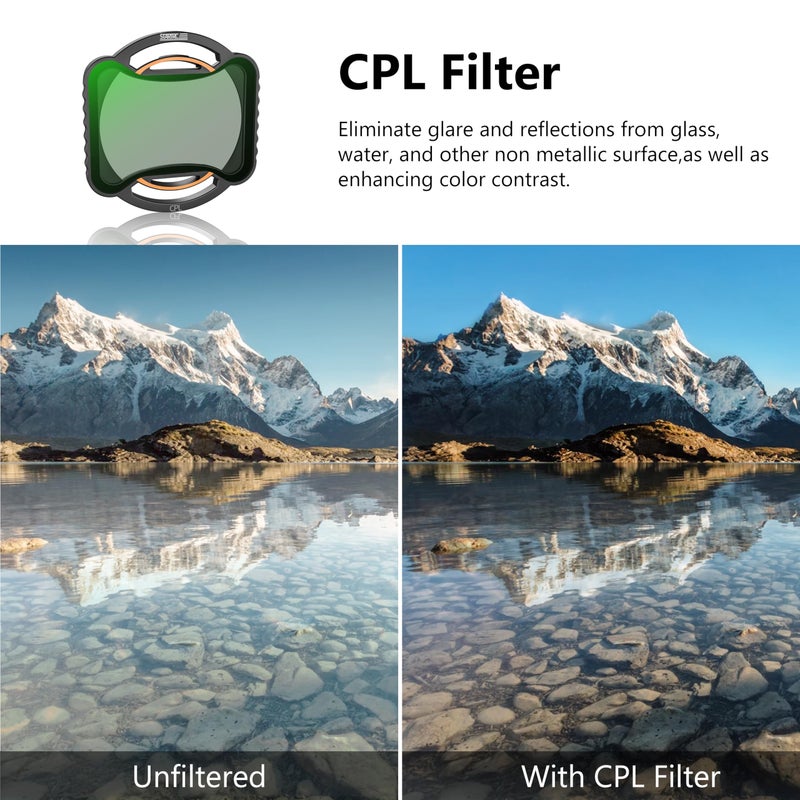 STARTRC ND CPL Filters for DJI Avata 2, 4 Pack CPL ND16 ND32 ND64 Neutral Density Camera Lens Filter Compatible with DJI Avata 2, Multi Coated HD Optical Glass - Image 4