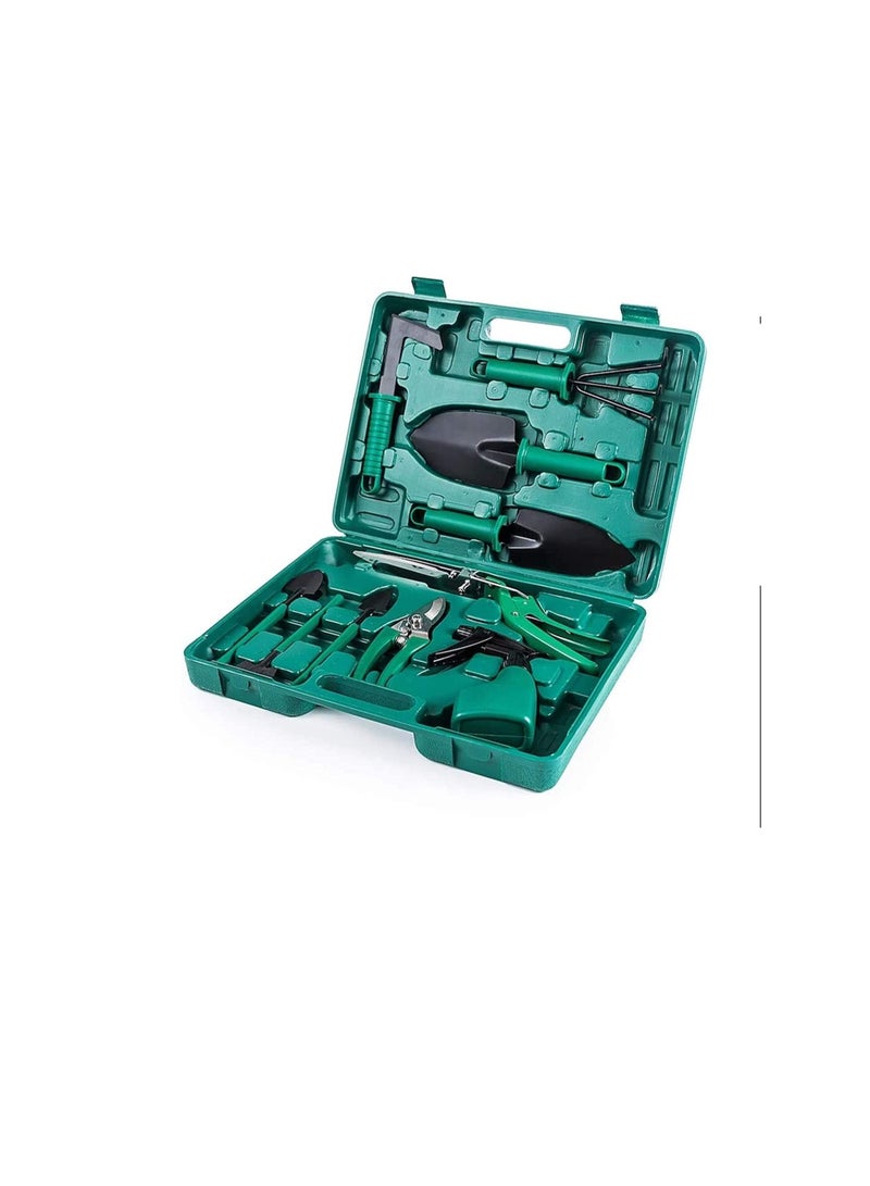 10 مجموعات من أدوات البستنة ، مجموعة مجرفة الحديقة متعددة الوظائف ، مجرفة زراعة المناظر الطبيعية ومقص التقليم صندوق تخزين - Image 1