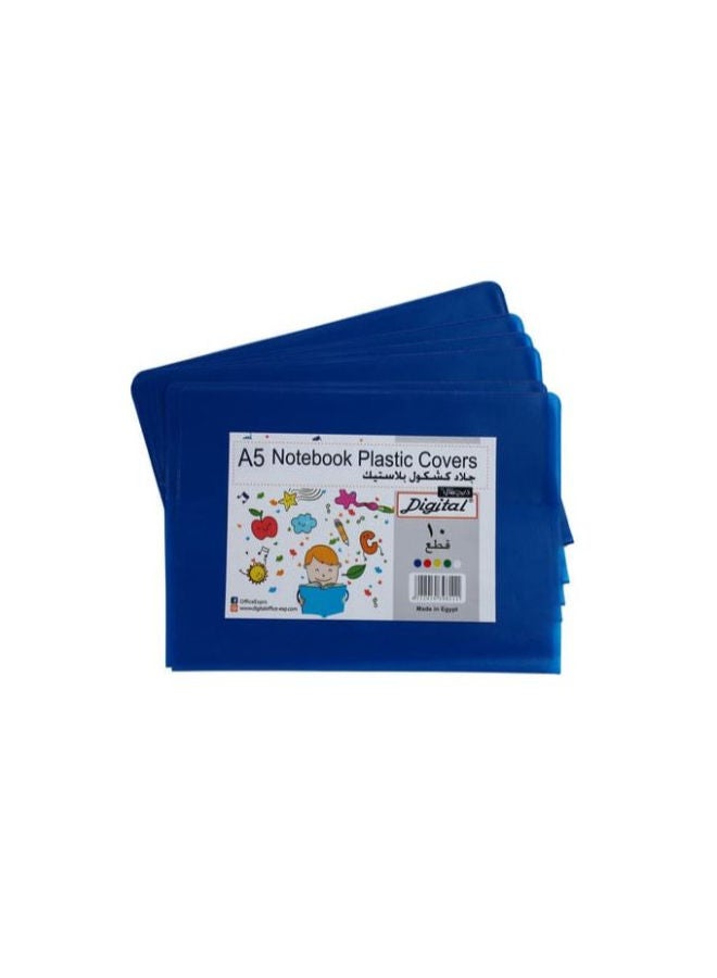 Digital School Notebook Plastic Cover, A5, Pack of 10
