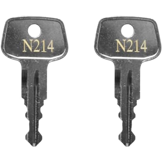 rayihni N214 Errebi Replacement Key, Car Rack Key for Yakima and Thule Ski,Cargo Box,Roof,Carrier Racks and Crossbars-Codes N214[2 pac] - Image 1