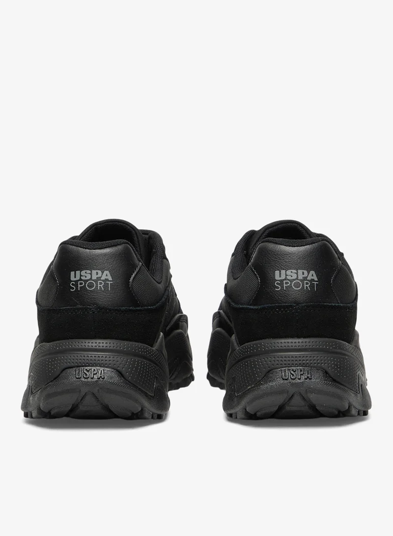 U.S. Polo Assn.  Women's Black Sneakers - Bold Rugged Style Shoes with Durable Sole for Outdoor Wear for Women | Best Price UAE