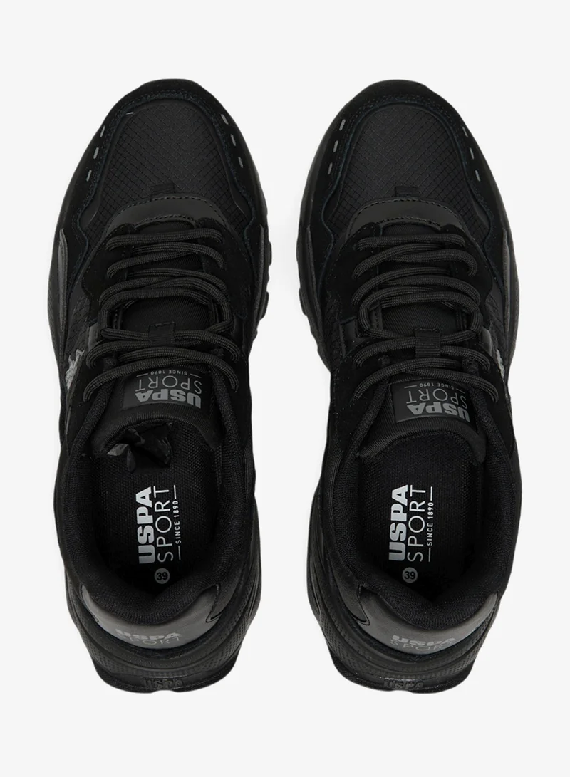 U.S. Polo Assn.  Women's Black Sneakers - Bold Rugged Style Shoes with Durable Sole for Outdoor Wear for Women | Best Price UAE