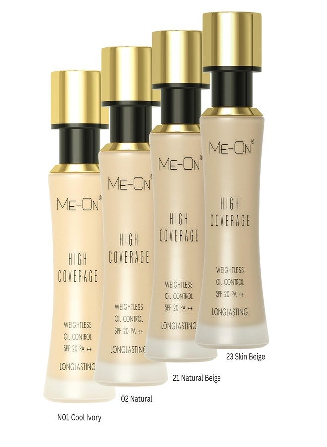 ME-ON High Coverage Foundation (Shade 21 - Natural Beige) - Image 5