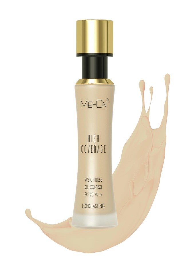 ME-ON High Coverage Foundation (Shade 21 - Natural Beige) - Image 1