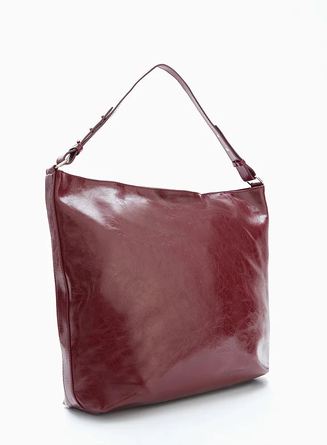 Wecre8 Maroon Hobo Shoulder Bag