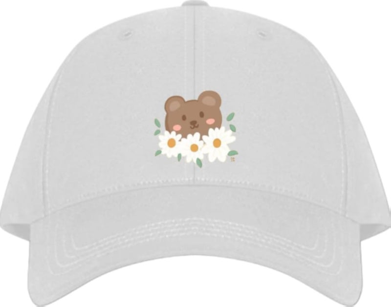bear Baseball cap White 3