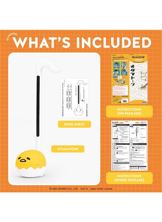Otamatone Otamatone Special Edition Sanrio (Gudetama) - Fun Electronic Musical Toy Synthesizer Instrument by Maywa Denki (Official Licensed) [Includes Song Sheet and English Instructions]  - Image 5