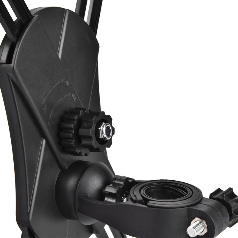 Yellow Bike Phone Holder Mount For Motorcycle Bicycle With 4 Support Corners Automatic Locking 3 5 To 6 5 Inch - Image 4